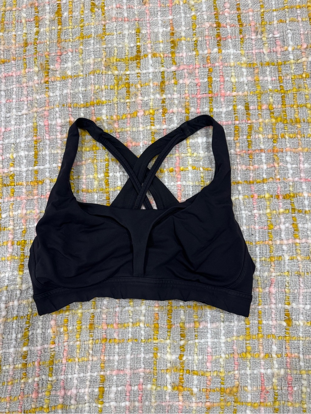 lululemon athletica Black Cross-Back Sports Bra